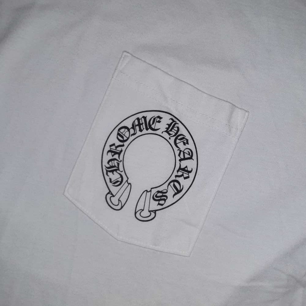 MEN'S CHROME HEARTS FLORAL HORSESHOE L/S TSHIRT - Picture 4 of 13